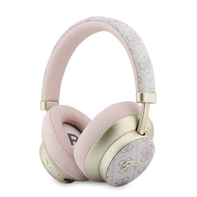 Guess Orjinal Lisanslı ENC PU 4G Desenli Metal Yazı Logolu Kulak Üstü Bluetooth Kulaklık v5.4