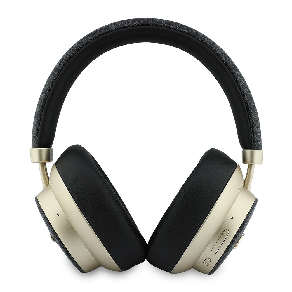 Guess Orjinal Lisanslı ENC PU 4G Desenli Metal Yazı Logolu Kulak Üstü Bluetooth Kulaklık v5.4