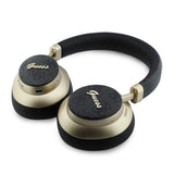 Guess Orjinal Lisanslı ENC PU 4G Desenli Metal Yazı Logolu Kulak Üstü Bluetooth Kulaklık v5.4