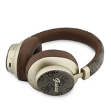 Guess Orjinal Lisanslı ENC PU 4G Desenli Metal Yazı Logolu Kulak Üstü Bluetooth Kulaklık v5.4
