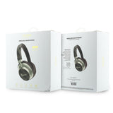Guess Orjinal Lisanslı ENC PU 4G Desenli Metal Yazı Logolu Kulak Üstü Bluetooth Kulaklık v5.4