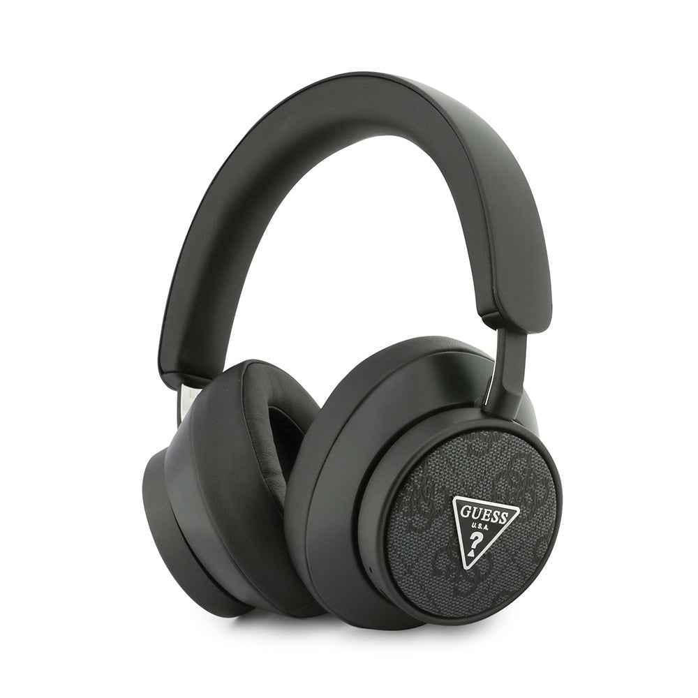 Guess Orjinal Lisanslı ENC PU 4G Desenli Üçgen Logolu Kulak Üstü Bluetooth Kulaklık