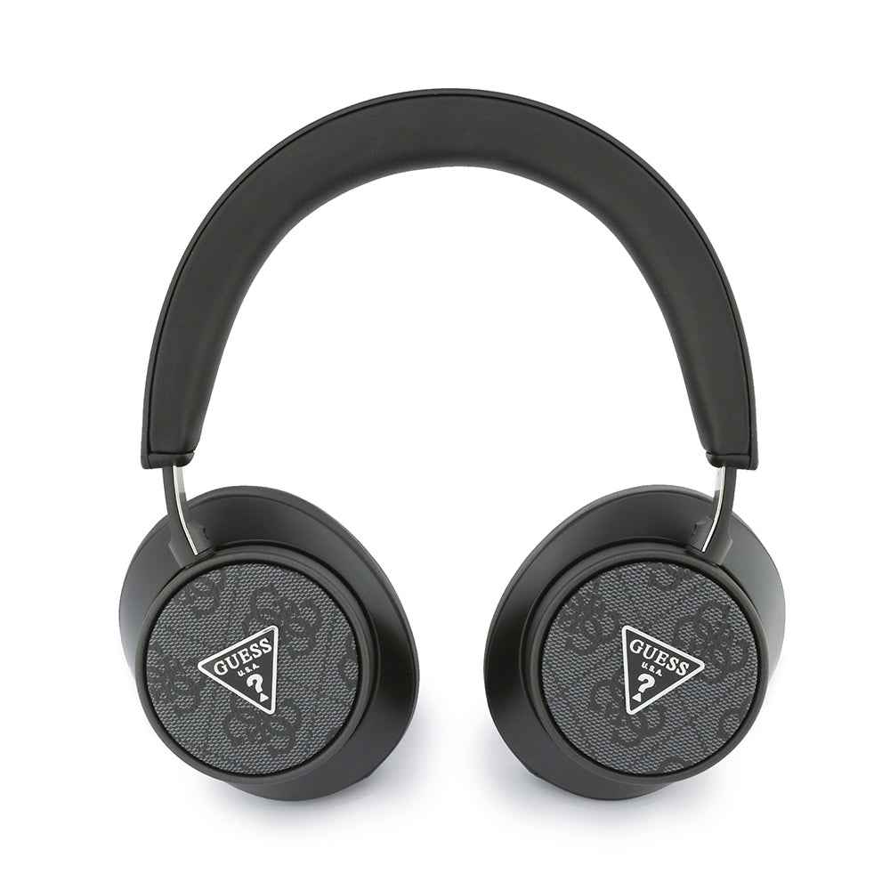 Guess Orjinal Lisanslı ENC PU 4G Desenli Üçgen Logolu Kulak Üstü Bluetooth Kulaklık