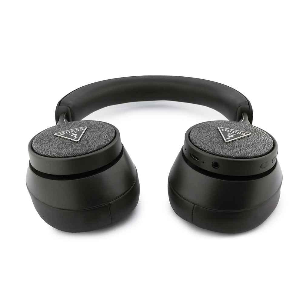 Guess Orjinal Lisanslı ENC PU 4G Desenli Üçgen Logolu Kulak Üstü Bluetooth Kulaklık