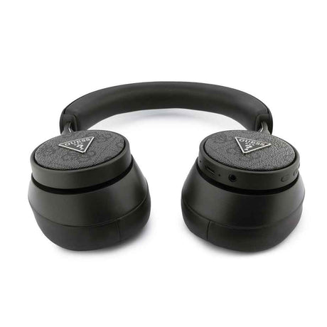 Guess Orjinal Lisanslı ENC PU 4G Desenli Üçgen Logolu Kulak Üstü Bluetooth Kulaklık