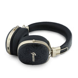 Guess Orjinal Lisanslı ENC Teknolojili PU 4G Desenli Metal Yazı Logolu Kulak Üstü Bluetooth Kulaklık v5.4