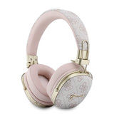 Guess Orjinal Lisanslı ENC Teknolojili PU 4G Desenli Metal Yazı Logolu Kulak Üstü Bluetooth Kulaklık v5.4