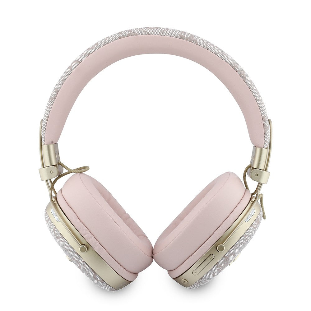 Guess Orjinal Lisanslı ENC Teknolojili PU 4G Desenli Metal Yazı Logolu Kulak Üstü Bluetooth Kulaklık v5.4