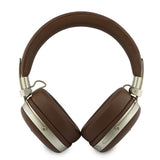 Guess Orjinal Lisanslı ENC Teknolojili PU Üçgen Metal Logolu Kulak Üstü Bluetooth Kulaklık v5.4