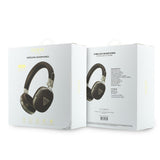 Guess Orjinal Lisanslı ENC Teknolojili PU Üçgen Metal Logolu Kulak Üstü Bluetooth Kulaklık v5.4