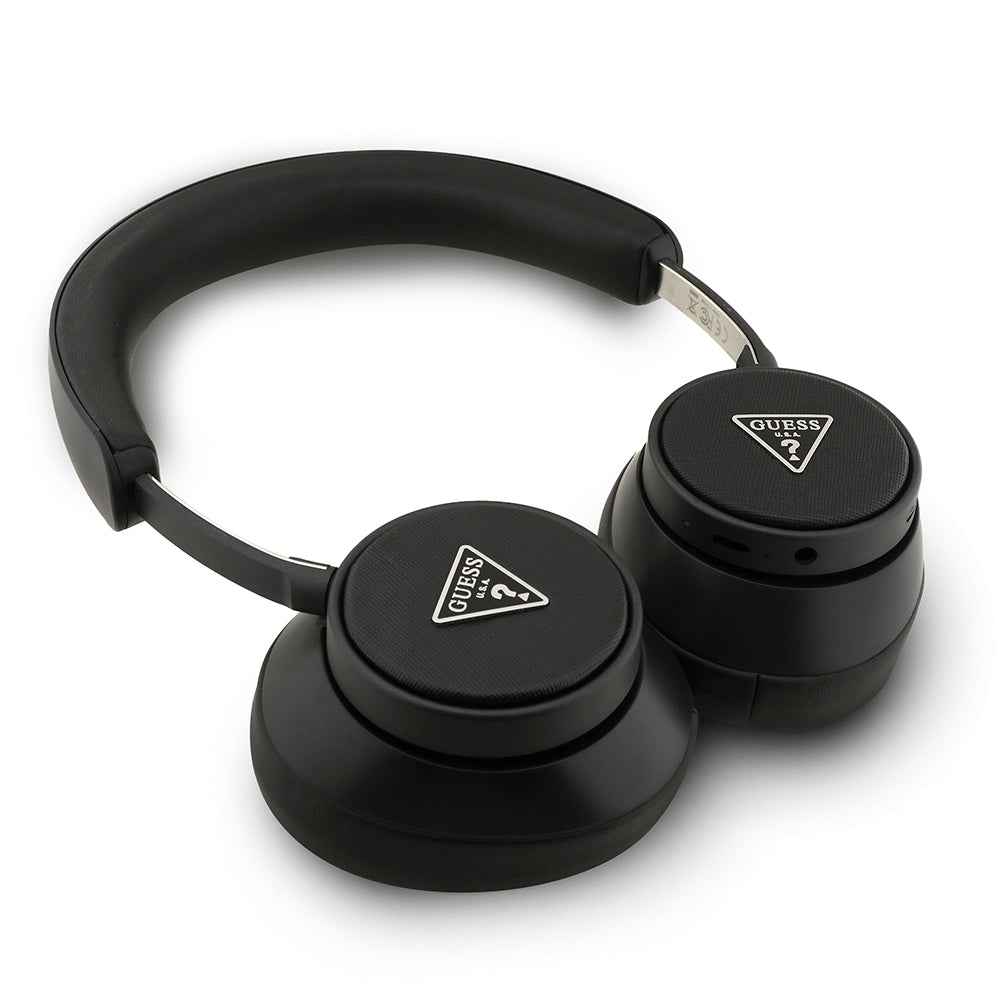 Guess Orjinal Lisanslı ENC Üçgen Logolu Saffiano Kulak Üstü Bluetooth Kulaklık
