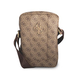 Guess Orjinal Lisanslı Metal Logolu Fermuarlı 8 inç Çapraz Askılı Tablet Çantası