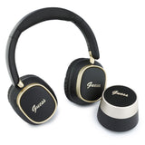 Guess Orjinal Lisanslı Metal Yazı Logolu Kulak Üstü Kulaklık ve Speaker Hoparlör 2in1 Set