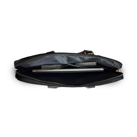 Guess Orjinal Lisanslı Naylon Kumaş Metal Üçgen Logolu Omuz Askılı 15-16 inç Laptop Çantası
