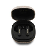 Guess Orjinal Lisanslı PU 4G Desenli Klasik Metal Yazı Logolu TWS Kulak İçi Bluetooth Kulaklık