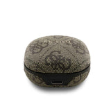 Guess Orjinal Lisanslı PU 4G Desenli Klasik Metal Yazı Logolu TWS Kulak İçi Bluetooth Kulaklık