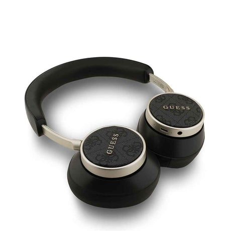 Guess Orjinal Lisanslı PU 4G Desenli Metal Logo Ayarlanabilir Kulak Üstü Bluetooth Kulaklık