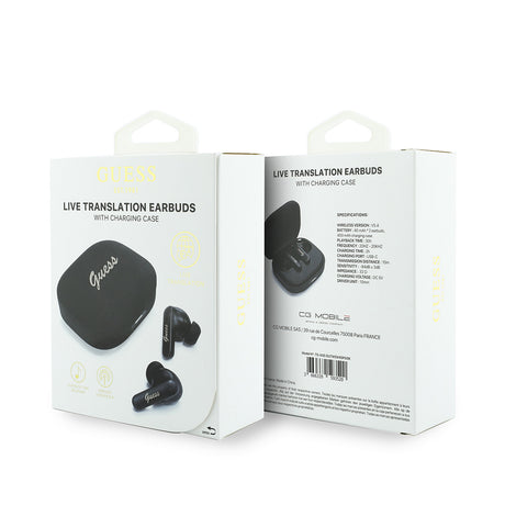 Guess Orjinal Lisanslı Script Metal Yazı Logolu TWS Kulak İçi Bluetooth Kulaklık