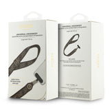 Guess Orjinal Lisanslı Taşlı 4G Metal Logolu Çapraz Vücut Telefon Askı Kayışı 150cm