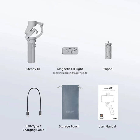 Hohem iSteady XE 3 Eksenli El Tipi Led Işıklandırma Aparatlı Gimbal Stabilizatör