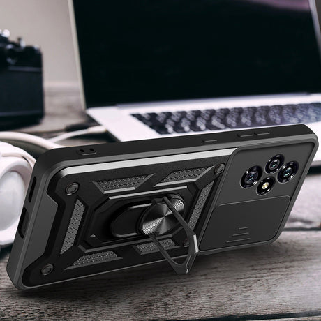 Honor 200 Kılıf Magnetik Standlı Kamera Korumalı Zore Sürgülü Vega Kapak
