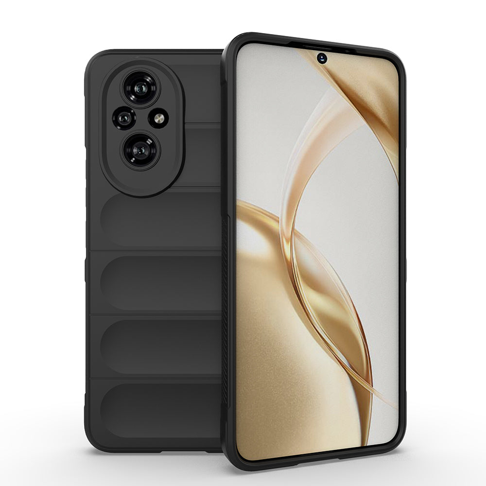 Honor 200 Pro Kılıf Esnek TPU Oyuklu Arka Yüzey Tasarımlı Zore Etnik Silikon Kapak