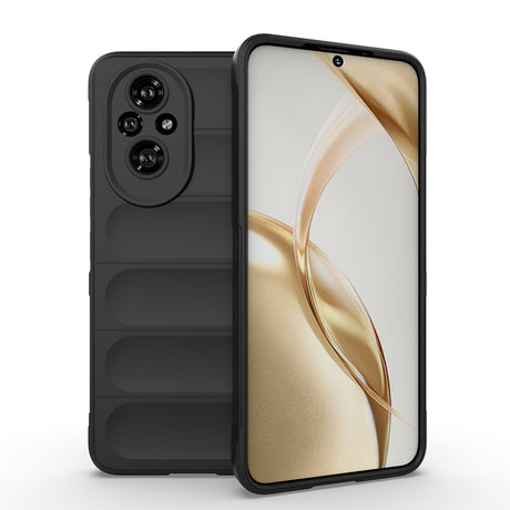 Honor 200 Pro Kılıf Esnek TPU Oyuklu Arka Yüzey Tasarımlı Zore Etnik Silikon Kapak