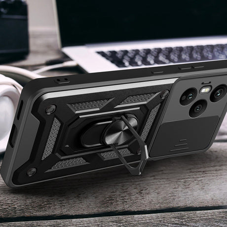 Honor 400 Pro Kılıf Magnetik Standlı Kamera Korumalı Zore Sürgülü Vega Kapak