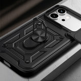 Honor 600 5G Kılıf Magnetik Standlı Kamera Korumalı Zore Sürgülü Vega Kapak
