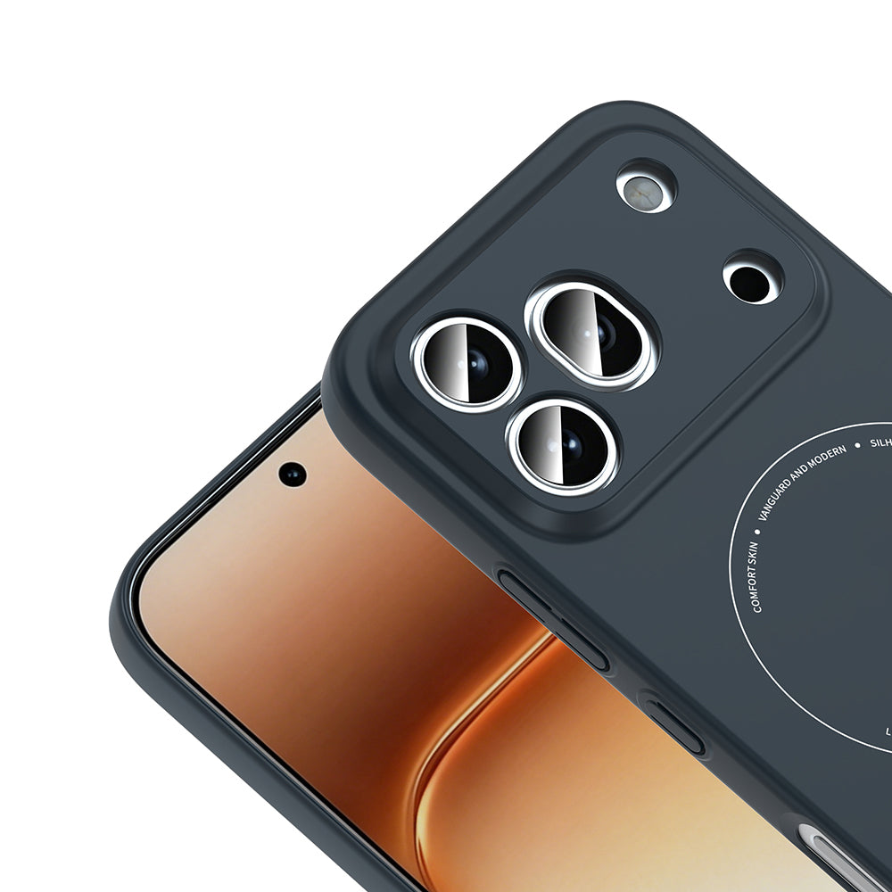 Honor 600 Pro 5G Kılıf M-Safe Şarj Özellikli Kamera Korumalı Zore Elio Sert PC Kapak