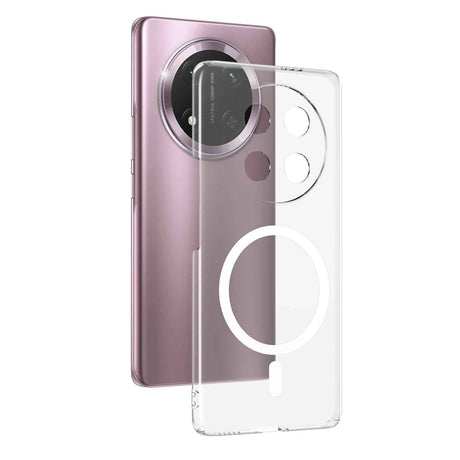 Honor Magic 7 Lite Kamera Korumalı M-Safe Şarj Özellikli Şeffaf Zore London Sert PC Kapak