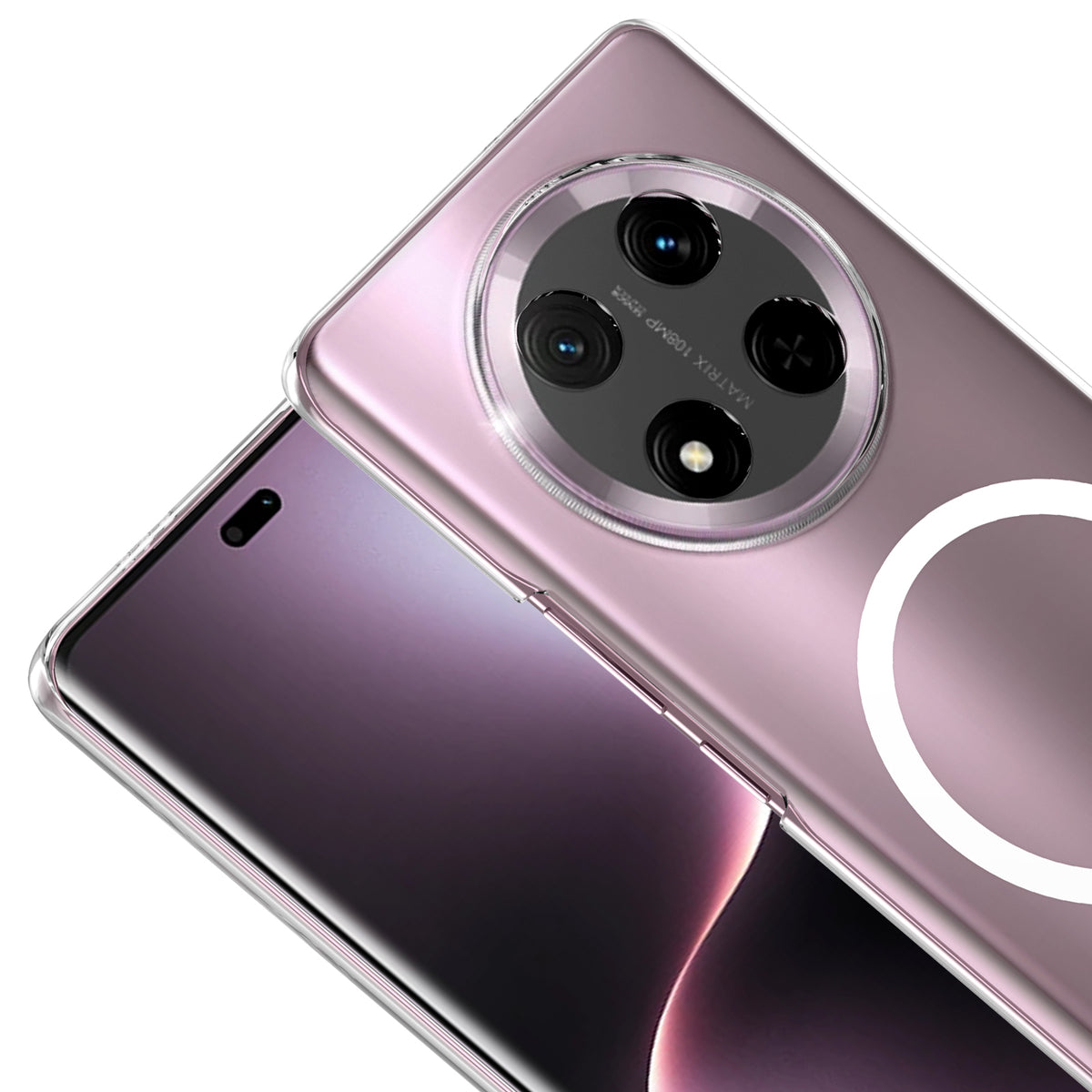 Honor Magic 7 Lite Kamera Korumalı M-Safe Şarj Özellikli Şeffaf Zore London Sert PC Kapak