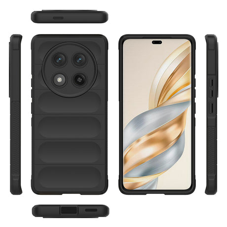 Honor Magic 7 Lite Kılıf Esnek TPU Oyuklu Arka Yüzey Tasarımlı Zore Etnik Silikon Kapak