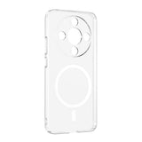 Honor Magic 8 Lite 5G Kamera Korumalı M-Safe Şarj Özellikli Şeffaf Zore London Sert PC Kapak
