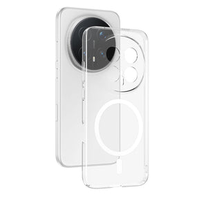 Honor Magic 8 Pro Kamera Korumalı M-Safe Şarj Özellikli Şeffaf Zore London Sert PC Kapak
