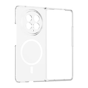 Honor Magic V6 Kamera Korumalı M-Safe Şarj Özellikli Şeffaf Zore London Sert PC Kapak