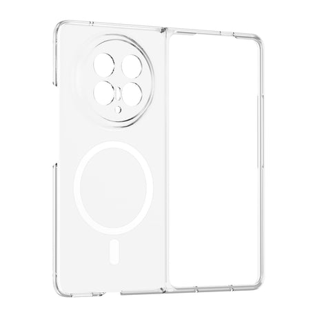 Honor Magic V6 Kamera Korumalı M-Safe Şarj Özellikli Şeffaf Zore London Sert PC Kapak