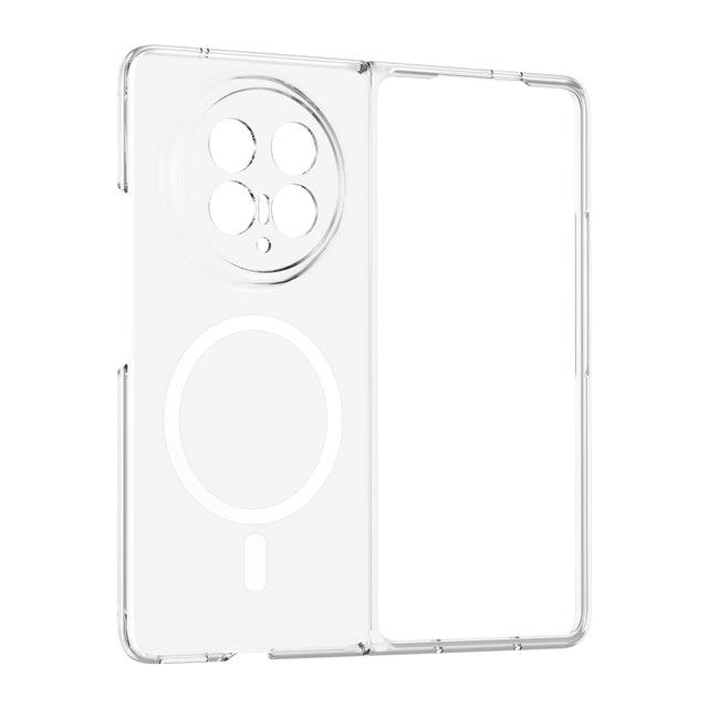 Honor Magic V6 Kamera Korumalı M-Safe Şarj Özellikli Şeffaf Zore London Sert PC Kapak