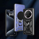 Honor X9C Kılıf Magnetik Standlı Kamera Korumalı Zore Sürgülü Vega Kapak