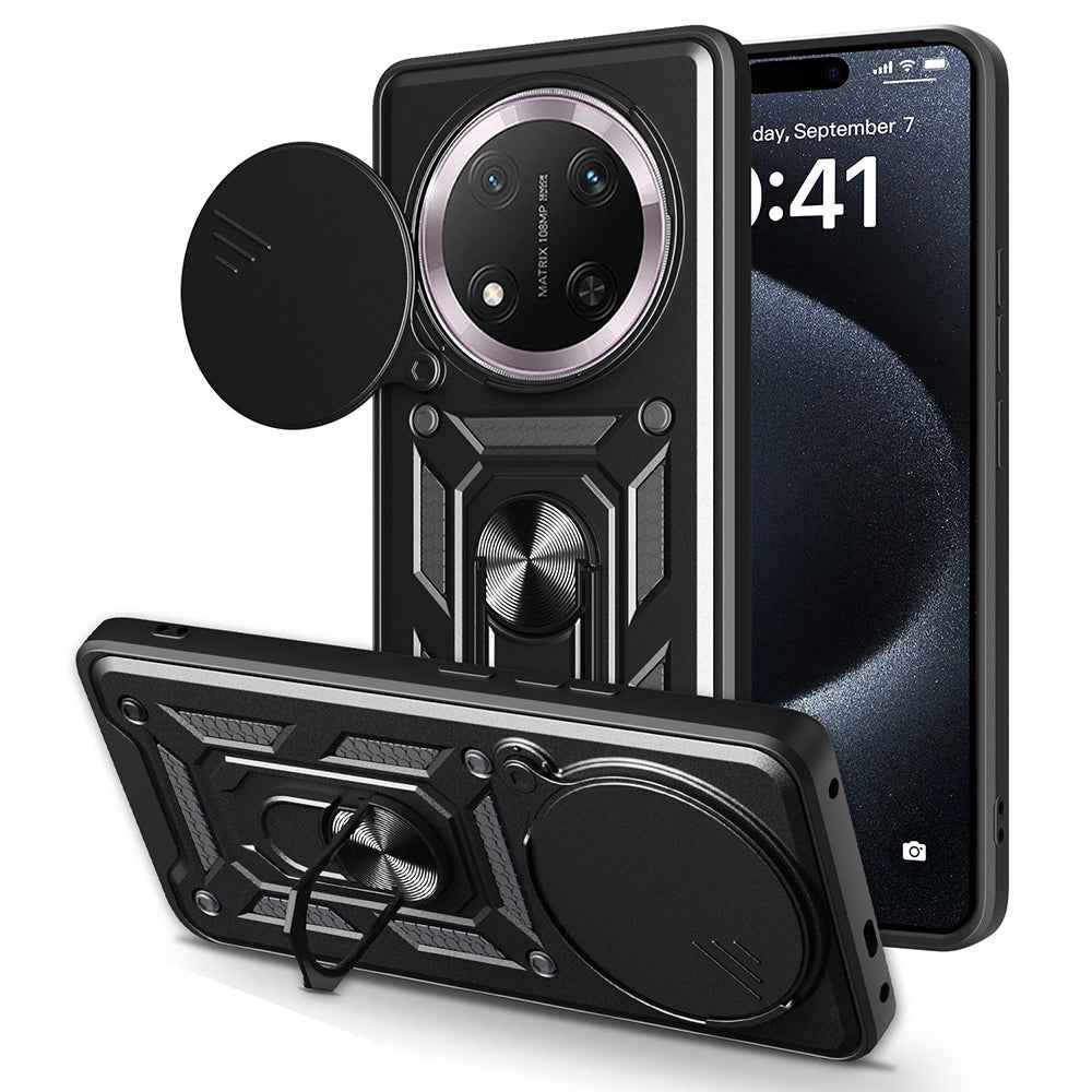 Honor X9C Kılıf Magnetik Standlı Kamera Korumalı Zore Sürgülü Vega Kapak