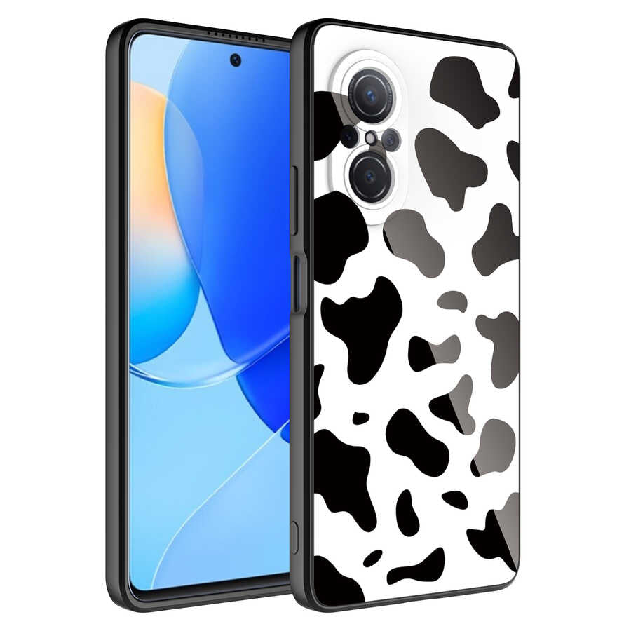 Huawei Nova 9 SE Kılıf Kamera Korumalı Desenli Sert Silikon Zore Epoksi Kapak