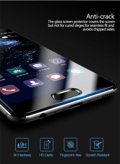 Huawei P10 Plus Zore Ekranı Tam Kaplayan Düz Cam Koruyucu