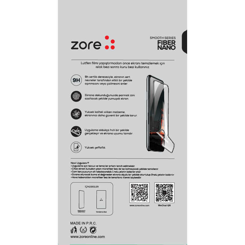 Huawei P20 Lite Zore Fiber Nano Ekran Koruyucu