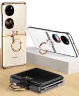 Huawei P50 Pocket Kılıf Zore Yüzüklü Kıpta Kapak