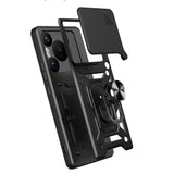 Huawei Pura 70 Pro 5G Kılıf Magnetik Standlı Kamera Korumalı Zore Sürgülü Vega Kapak