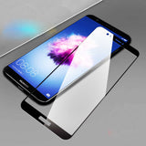 Huawei Y7 2018 Zore Kenarları Kırılmaya Dayanıklı Cam Ekran Koruyucu