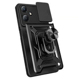 İnfinix Hot 30 Play Kılıf Magnetik Standlı Kamera Korumalı Zore Sürgülü Vega Kapak