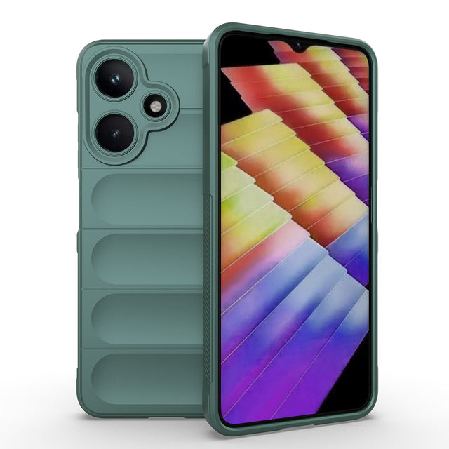 İnfinix Hot 30i Kılıf Esnek TPU Oyuklu Arka Yüzey Tasarımlı Zore Etnik Silikon Kapak