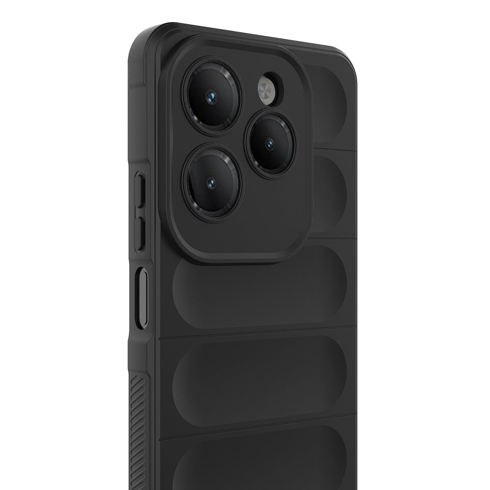 İnfinix Hot 40 Kılıf Esnek TPU Oyuklu Arka Yüzey Tasarımlı Zore Etnik Silikon Kapak