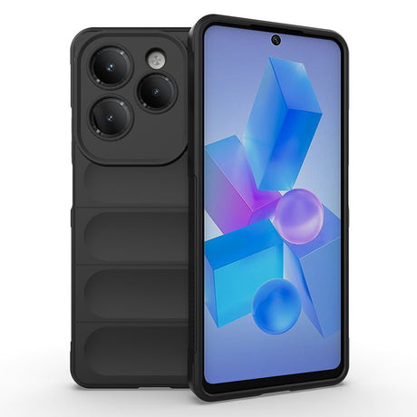 İnfinix Hot 40 Kılıf Esnek TPU Oyuklu Arka Yüzey Tasarımlı Zore Etnik Silikon Kapak